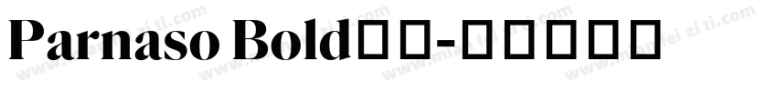 Parnaso Bold字体字体转换